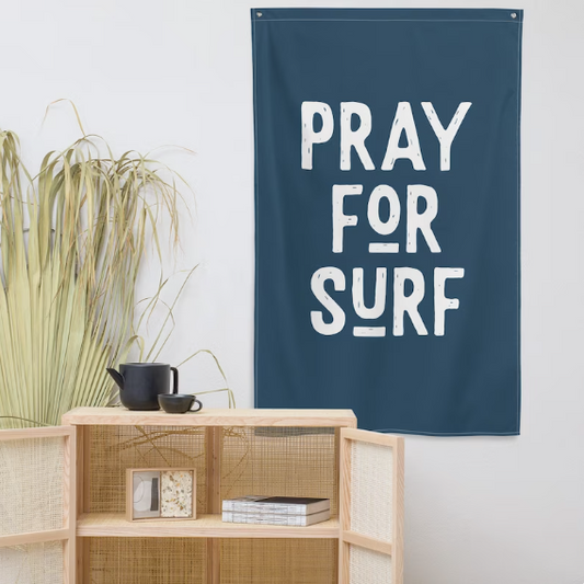PRAY FOR SURF PENNANT FLAG - Ankā Supply Co