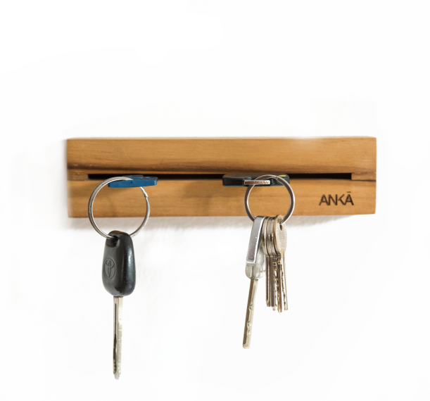 TEAK WOOD KEY HANGER - Ankā Supply Co