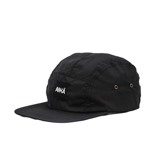 BLACK 5 PANEL HAT - Ankā Supply Co